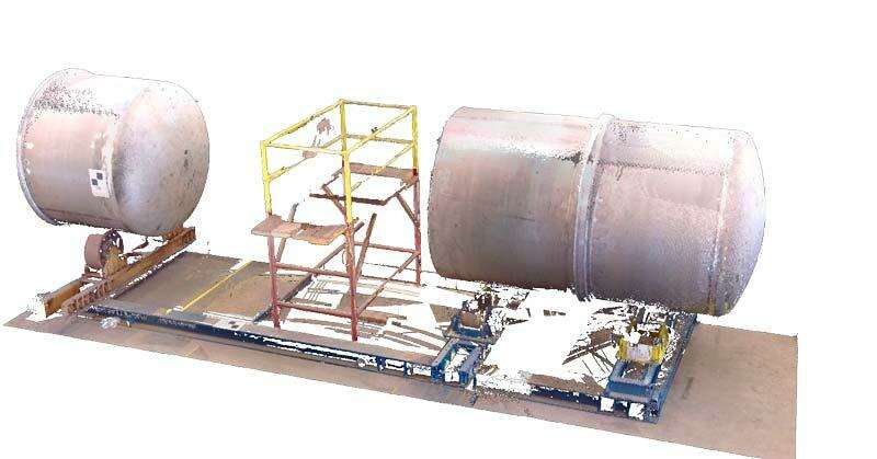 Equipment manufacturing dimensional control con 3d laser scanner (control dimensional con escaner laser 3d)