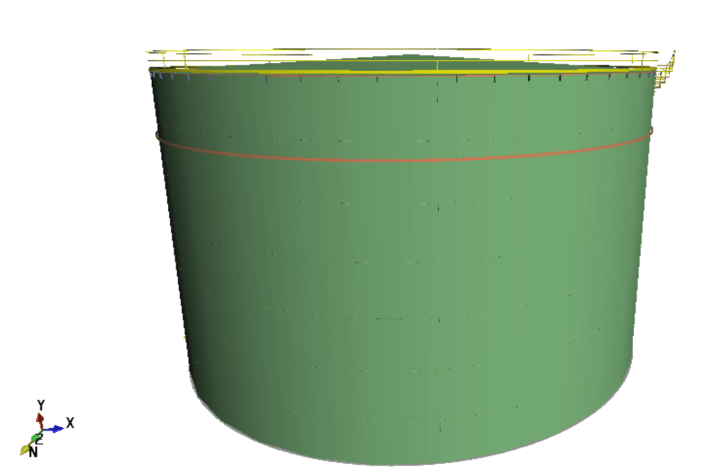 analisis estatico de tanque con abolladura