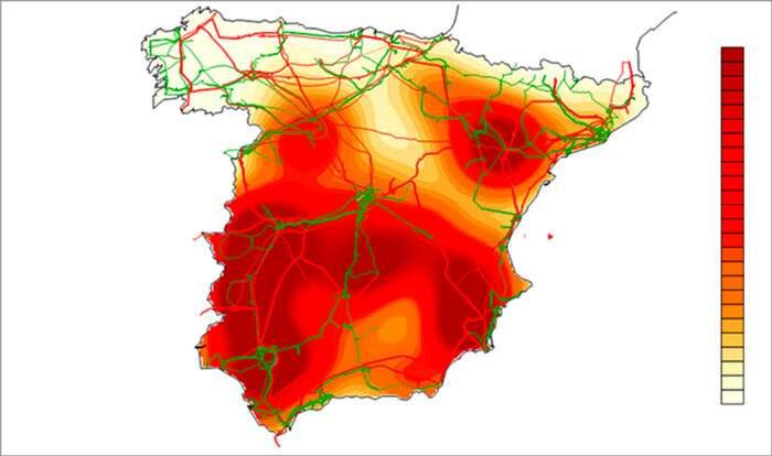 Superposicion de la capacidad fotovoltaica instalada