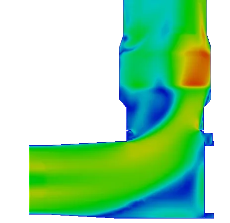 Simulación FEM/CFD 3 UMAG x 0m bypass closed to boyler 100
